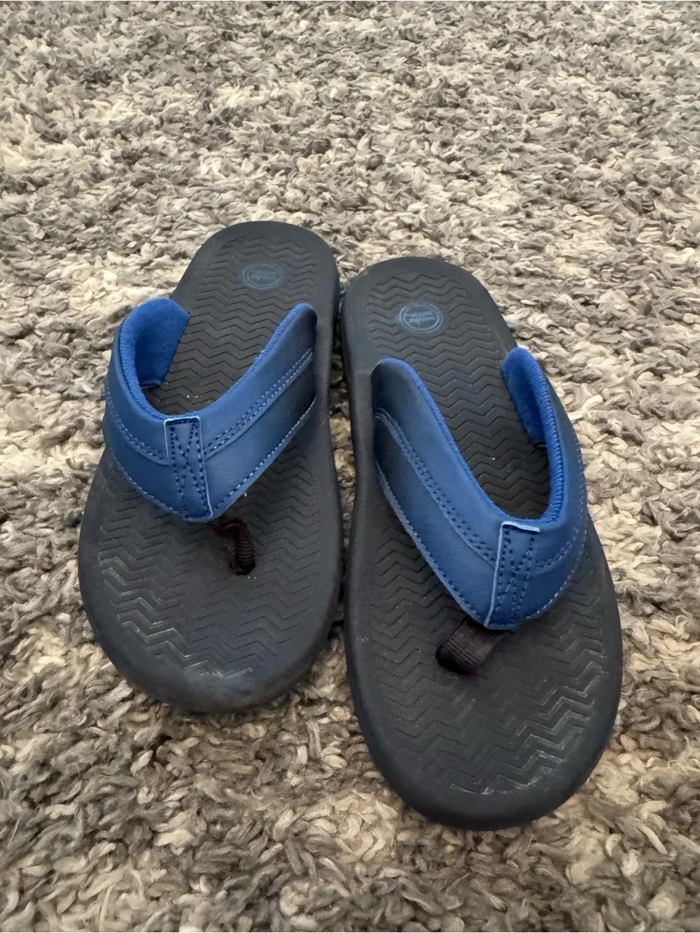 wonder nation Blue and Black Kids Flip Flop Sandals